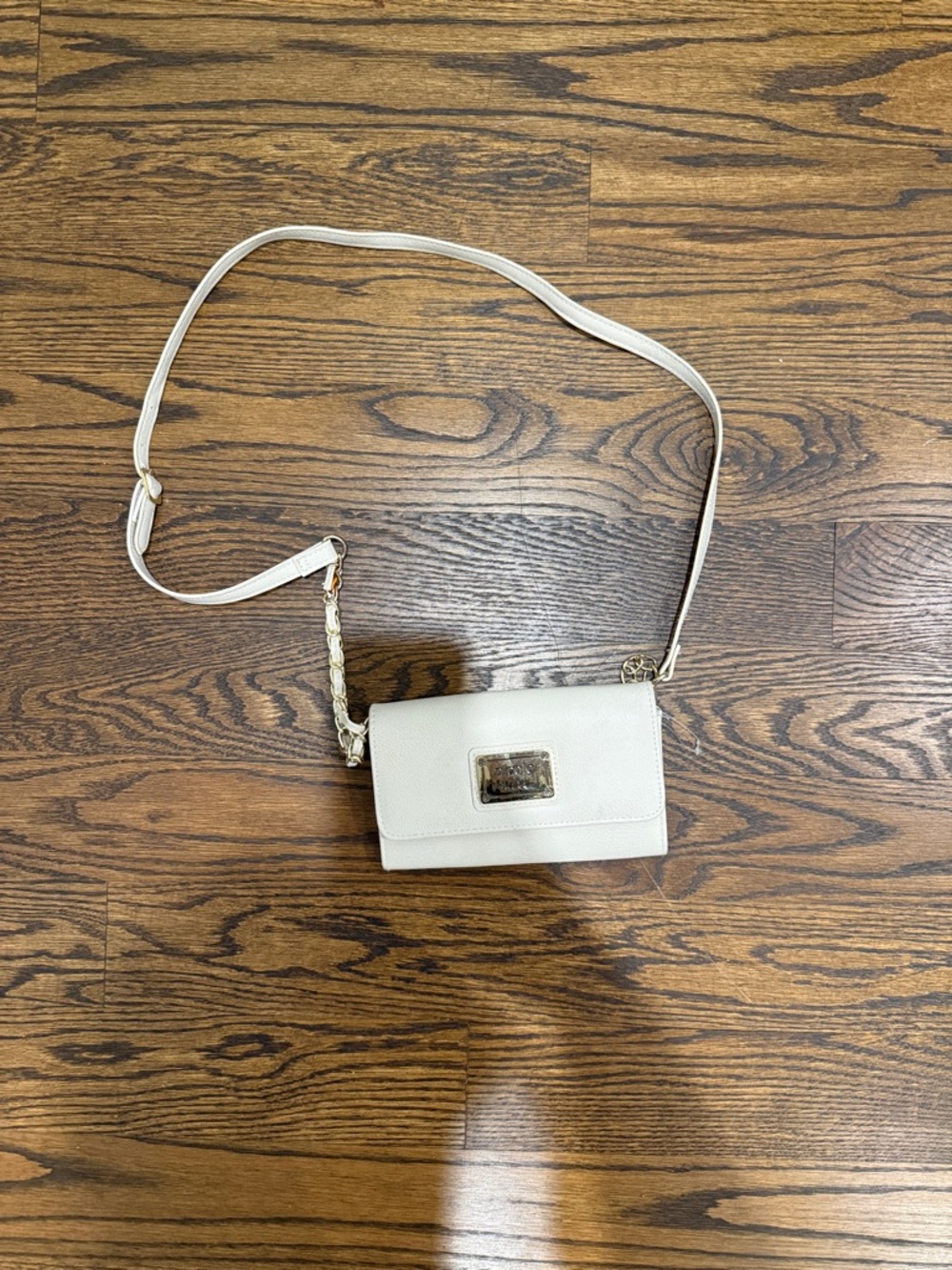 NWT Cream Crossbody Bag with Chain Strap